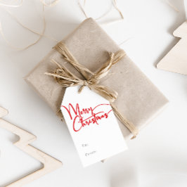 Etiqueta Para Presente Roteiro Vermelho Festivo Feliz Natal De E Para