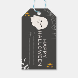 Etiqueta Para Presente Rótulo Assustador de Tratamento de Halloween