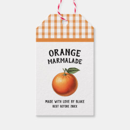 Etiqueta Para Presente Rótulo de conserva de marmelada de laranja padrão 