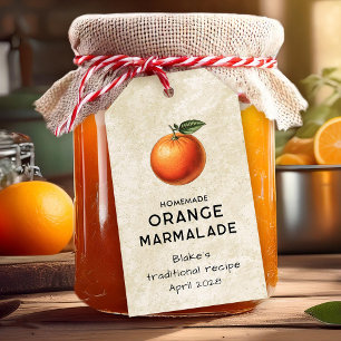 Etiqueta Para Presente Rótulo de despensa de marmelada de laranja vintage