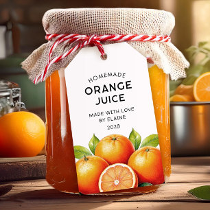 Etiqueta Para Presente Rótulo de despensa de sumos de laranja casados