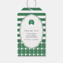 Etiqueta Para Presente rótulo de favor de retângulo de golfe verde