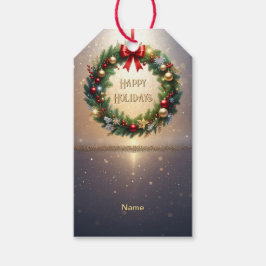Etiqueta Para Presente Rótulo de Presente de Natal Festivo