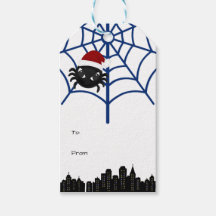 Rótulo de Presente Personalizado de Aranha de Nata