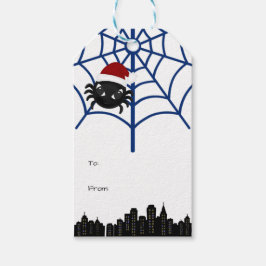 Etiqueta Para Presente Rótulo de Presente Personalizado de Aranha de Nata