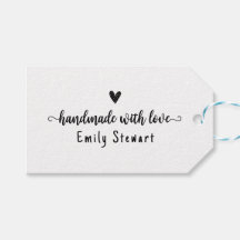 rótulo de roupa personalizada para item feito à mã