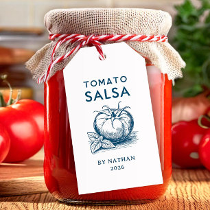 Etiqueta Para Presente Rótulo de salsa de tomate cores personalizadas