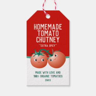 Etiqueta Para Presente Rótulo editável personalizado de Molho de Tomate c