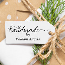 Rótulo simples e elegante feito à mão para negócio