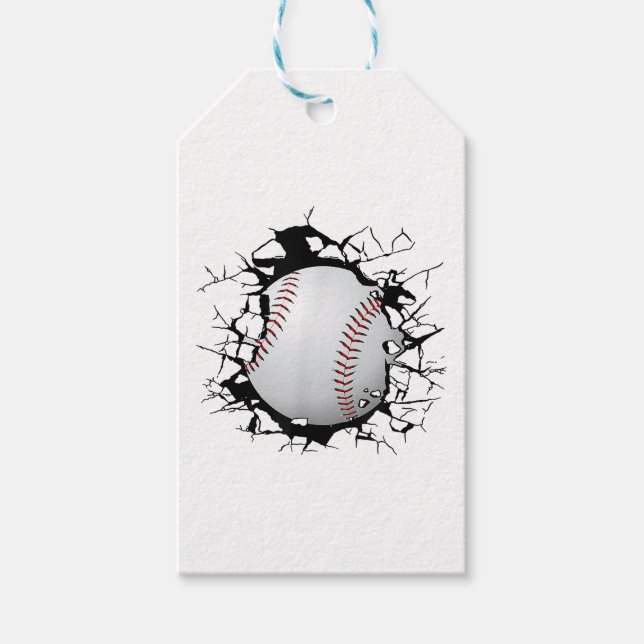 Etiqueta Para Presente Roupa de beisebol - Baseball (Frente)