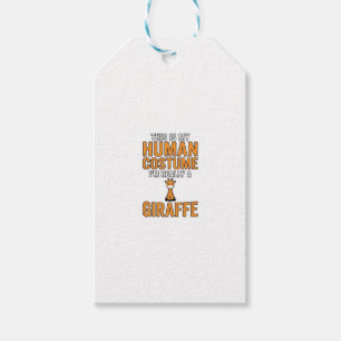 Etiqueta Para Presente Roupa de girafa engraçada vetor camisa design_1