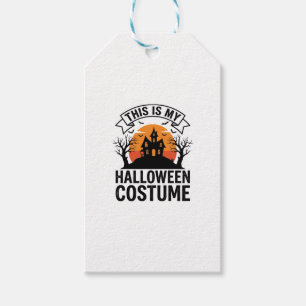 Etiqueta Para Presente Roupa Vintage de Casa Assombrada Fantasia de Hallo