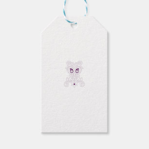 Etiqueta Para Presente Roxo de Uva, Uva, Decoração da flor de mel