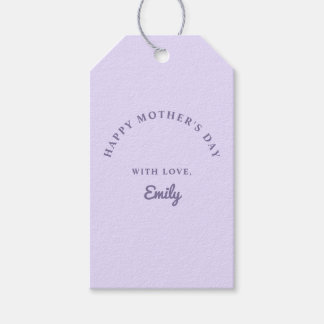 Etiqueta Para Presente Roxo Pastel Dia das Mães