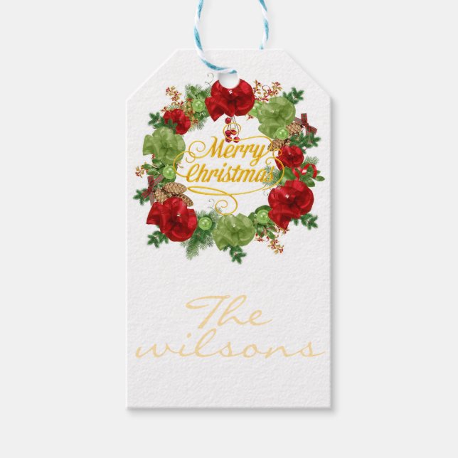 Etiqueta Para Presente Rua de Natal (Frente)