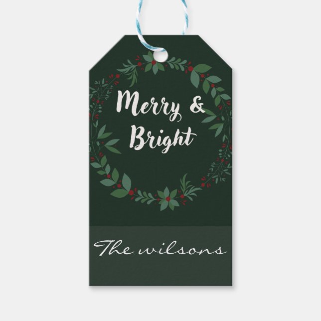 Etiqueta Para Presente Rua de Natal (Frente)