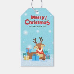 Etiqueta Para Presente Rudolph e Presentes