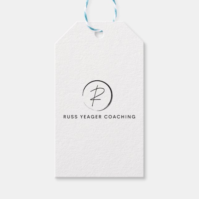 Etiqueta Para Presente Russ Yeager Coaching Signature Logo (Frente)