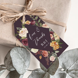 Etiqueta Para Presente Rustic Bloom Watercolor Floral Weding Favor