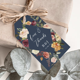 Etiqueta Para Presente Rustic Bloom Watercolor Floral Weding Favor