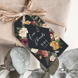 Etiqueta Para Presente Rustic Bloom Watercolor Floral Weding Favor