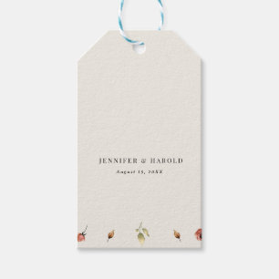 Etiqueta Para Presente Rustic Boho Fall Selvagens Casamento ou Noivado