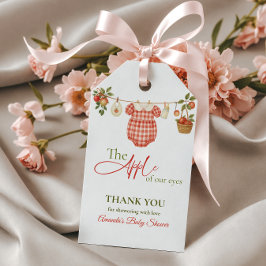 Etiqueta Para Presente Rustic Clothesline Apple Locally Grown Baby Shower