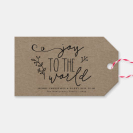 Etiqueta Para Presente Rustic Country Christmas Kraft Personalizado