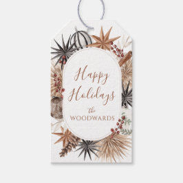 Etiqueta Para Presente Rustic Earthy Holiday
