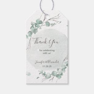 Etiqueta Para Presente Rustic Eucalyptus