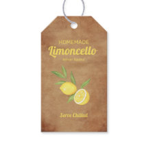 Rustic Homemade Limoncello Lemon Liqueur