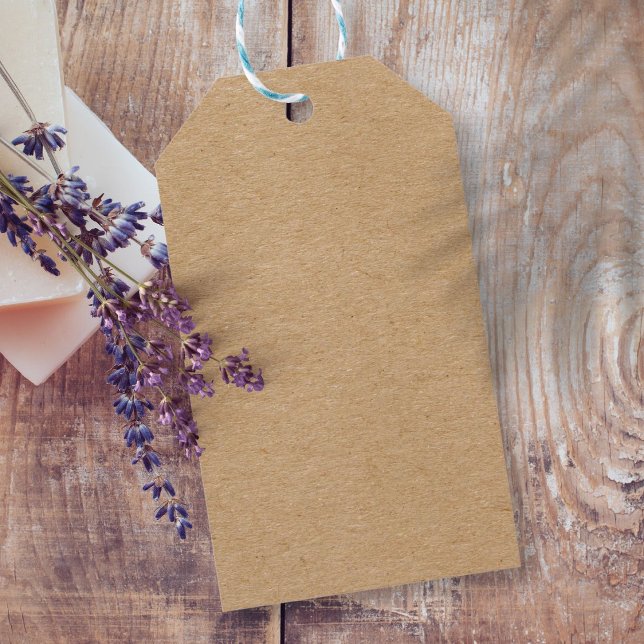 Etiqueta Para Presente Rustic Kraft Simples e Elegante Boho (Criador carregado)