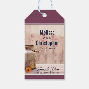 Etiqueta Para Presente Rustic Milk Pode Casar Obrigado