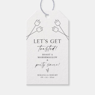 Etiqueta Para Presente Rustic S'mores Weding Label Marshmallow