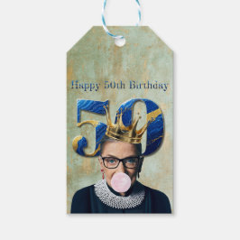 Etiqueta Para Presente Ruth Ginsburg Crown Gum Happy 50th Birthday