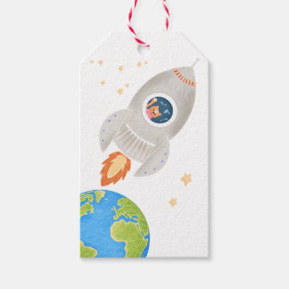 Etiqueta Para Presente Saco de Presente Espacial