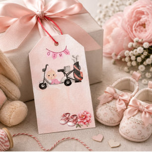 Etiqueta Para Presente Saco de Presente para Chá de Bebê de Menina Golfis