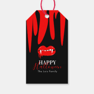 Etiqueta Para Presente Sacos de Tratamento de Lábios de Sangue de Vampiro
