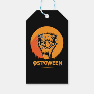 Etiqueta Para Presente Safari Africa serengeti willife halloween Ostrich