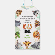 Safari Birthday Wild Time Obrigado