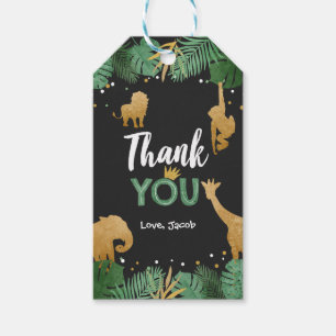 Etiqueta Para Presente Safari obrigado você prefere a marca de presente 