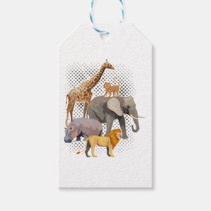 Etiqueta Para Presente Safari Squad African Safari Animal Engraçado Zoo A