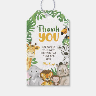 Etiqueta Para Presente Safari Wild, um ou dois favos da selva de anivers