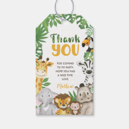Etiqueta Para Presente Safari Wild, um ou dois favos da selva de aniversá