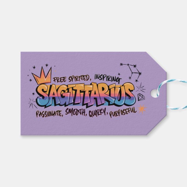 Etiqueta Para Presente Sagitário (Frente (horizontal))