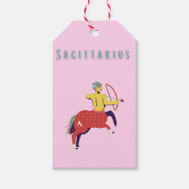 Etiqueta Para Presente Sagitário Rosa, zodíaco, signo estelar