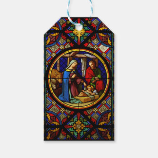 Etiqueta Para Presente Sagrada Família "Vitral"