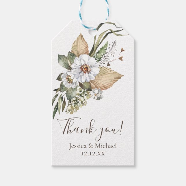 Etiqueta Para Presente Sahara Savanna Obrigado (Frente)