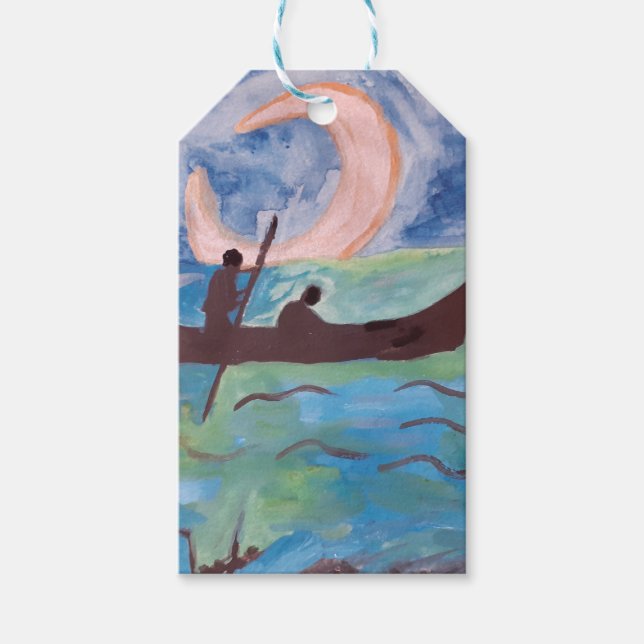 Etiqueta Para Presente Sail By Moonlight (Frente)