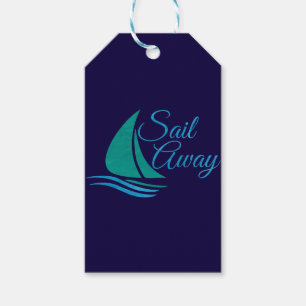 Etiqueta Para Presente Sail Náutico Afastado